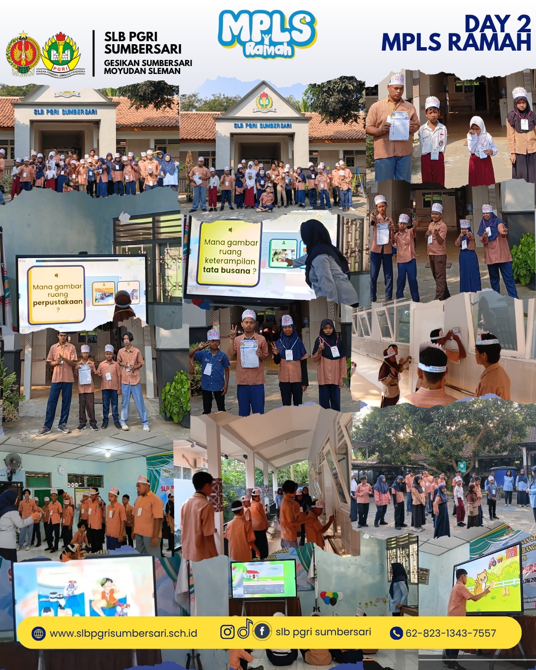 Hari Kedua MPLS SLB PGRI Sumbersari: Mengenal Lingkungan Sekolah Dan Menumbuhkan Literasi Digital