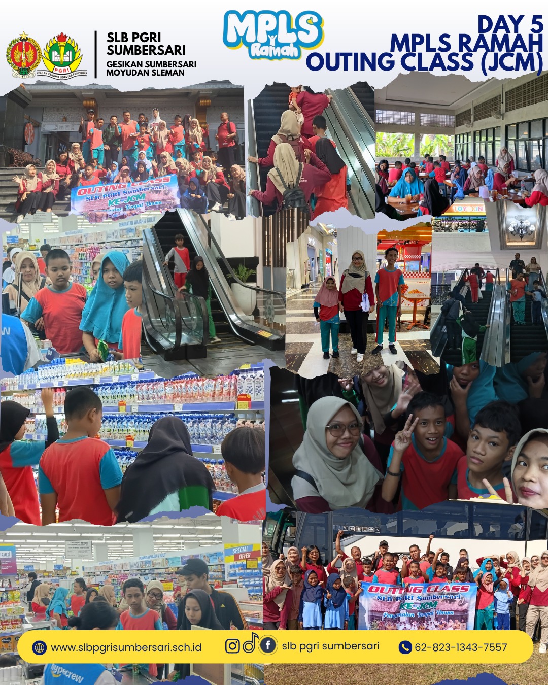 Hari Kelima MPLS SLB PGRI Sumbersari: Belajar di Luar Kelas Melalui Outing Class ke Jogja City Mall