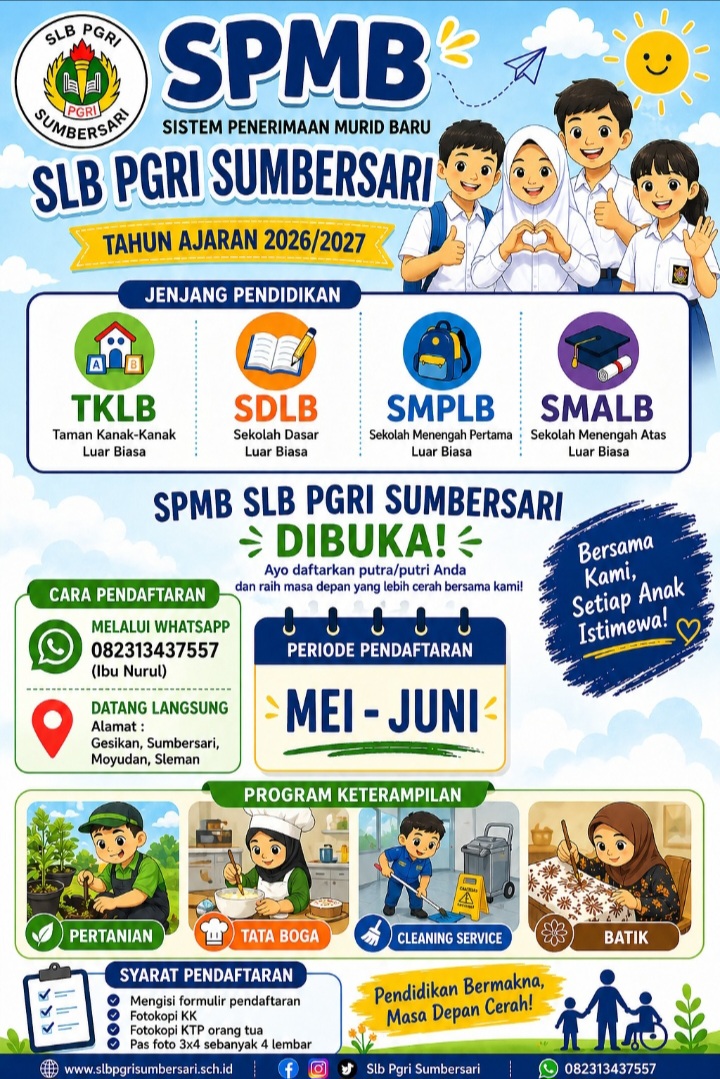 SPMB SLB PGRI SUMBERSARI